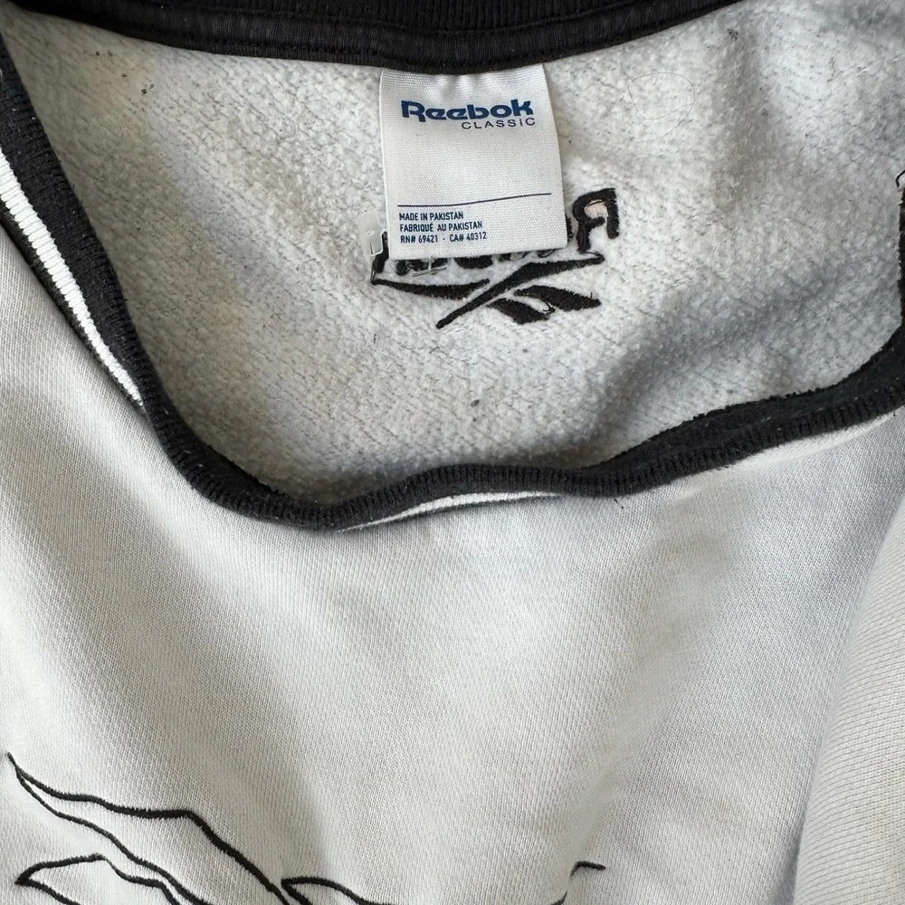 Reebok Classic Black and White Sweatshirt